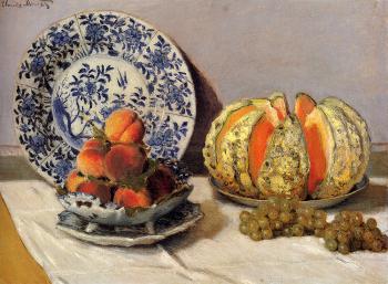 尅勞德 莫奈 Still Life With Melon 尅勞德 莫奈 Still Life With Melon